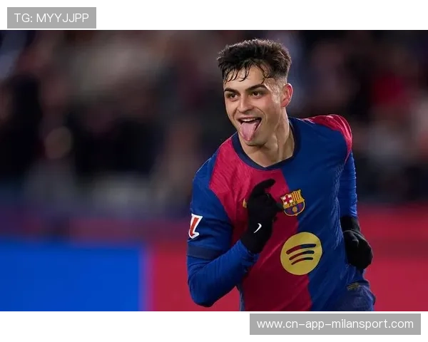 巴萨进攻层层推进，佩德里抽射稍高