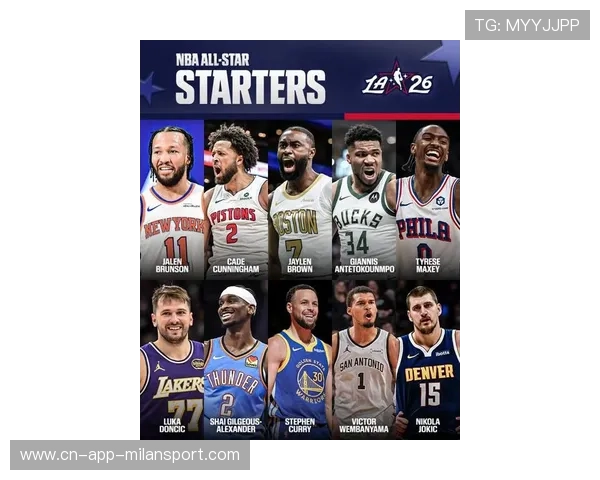 2026洛杉矶全明星正赛阵容官宣，库里字母哥分别领衔东西部先发
